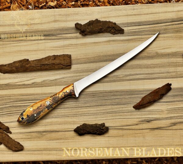Handcrafted Camel Bone Steel Collectible – 12-Inch Artisan Display