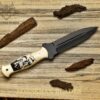 Engraved Camel Bone Dagger – 11" Custom Blade