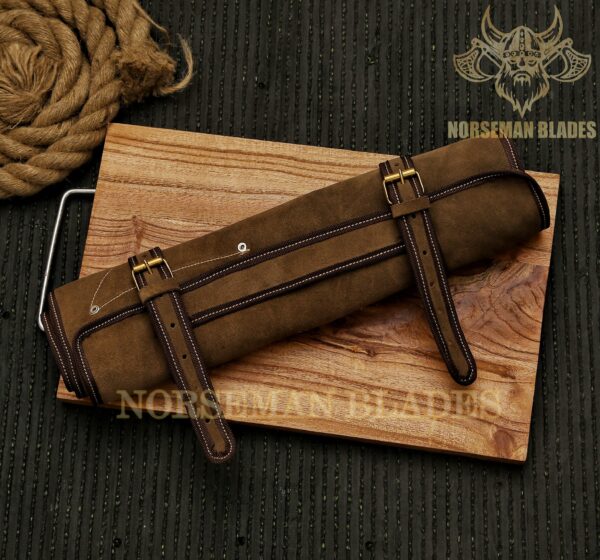 Handcrafted 7-Piece Damascus Steel Collectible Display Set