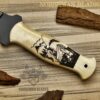 Engraved Camel Bone Dagger – 11" Custom Blade