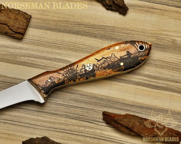 Handcrafted Camel Bone Steel Collectible – 12-Inch Artisan Display