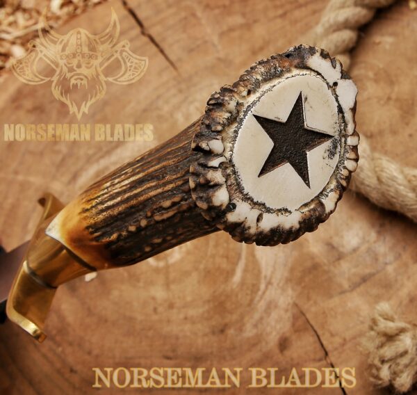 Aldo Raine Knife Replica – Stag Horn Handle & 440C Blade