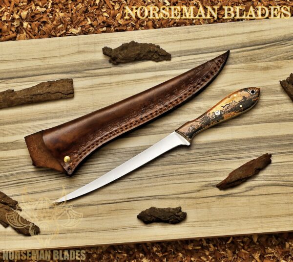 Handcrafted Camel Bone Steel Collectible – 12-Inch Artisan Display