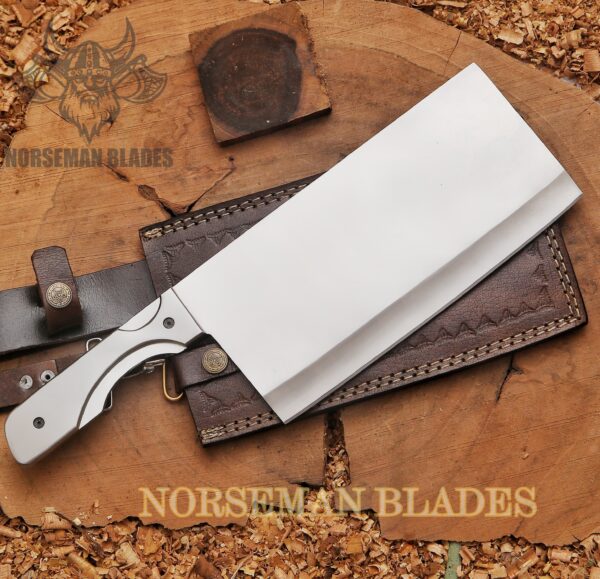 Dexter chef cleaver with 8.5-inch D2 steel blade