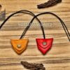Damascus Steel Heart Pendant Set Designed by Cowboy C-Bop
